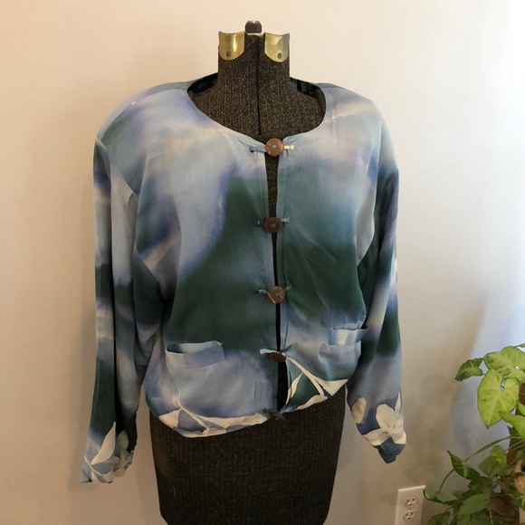 Reversible Batik Indonesian Jacket NEW Size Small Cruisewear - Picture 3 of 13